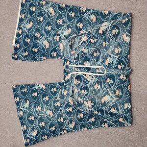 NWOT Anna Sui Floral Patterned Wide-Leg Knit Pants Sample Pants